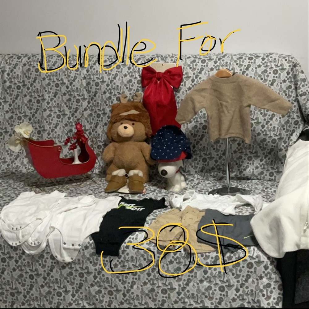 Assorted Baby Clothing and Accessories bundle for 38$